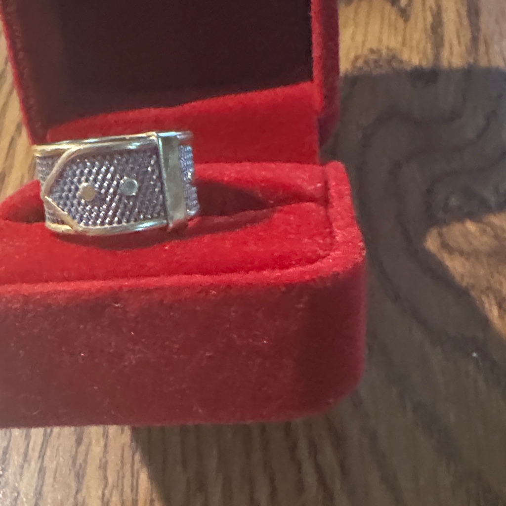 Elegant Silver And Gold Women Ring!!